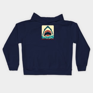 Jaws 1975 8 Bit Kids Hoodie